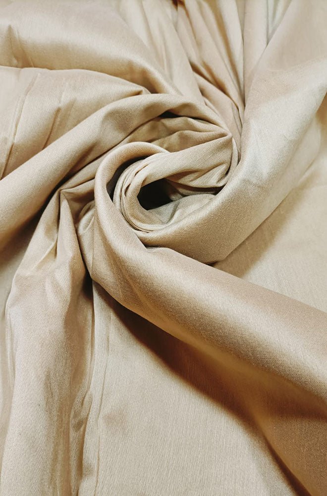 Cream Plain Cotton Silk Fabric (1 Mtr): Luxurious and Versatile Material –  Luxurion World
