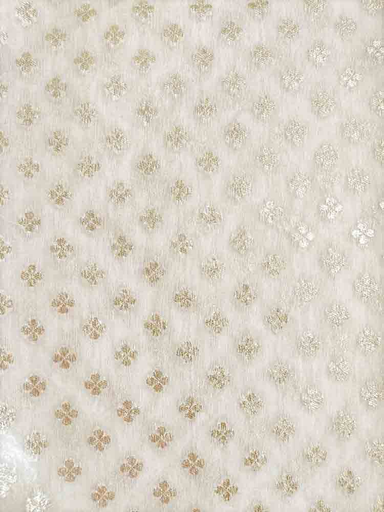 Dyeable Banarasi Chanderi Silk Fabric ( 1 Mtr ) - Luxurion World