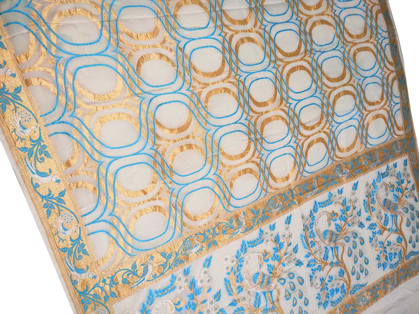 Dyeable Handloom Banarasi Pure Georgette Dupatta - Luxurion World