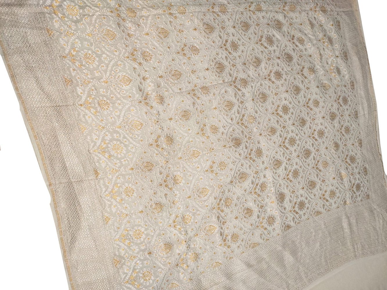Dyeable Handloom Banarasi Pure Georgette Dupatta - Luxurion World
