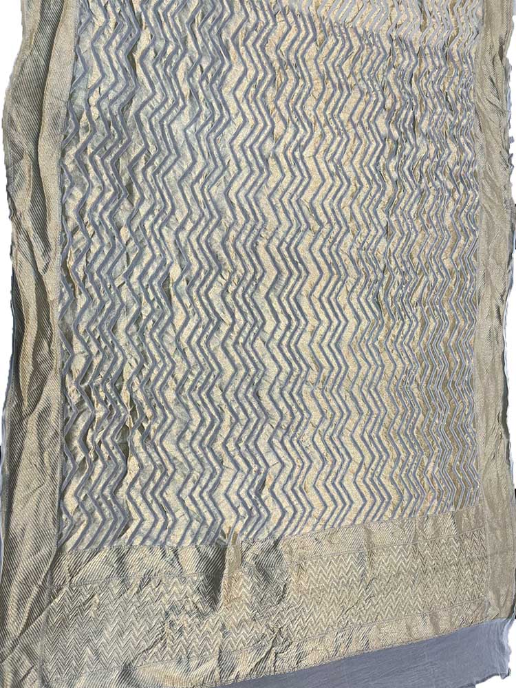 Dyeable Handloom Banarasi Pure Georgette Dupatta - Luxurion World