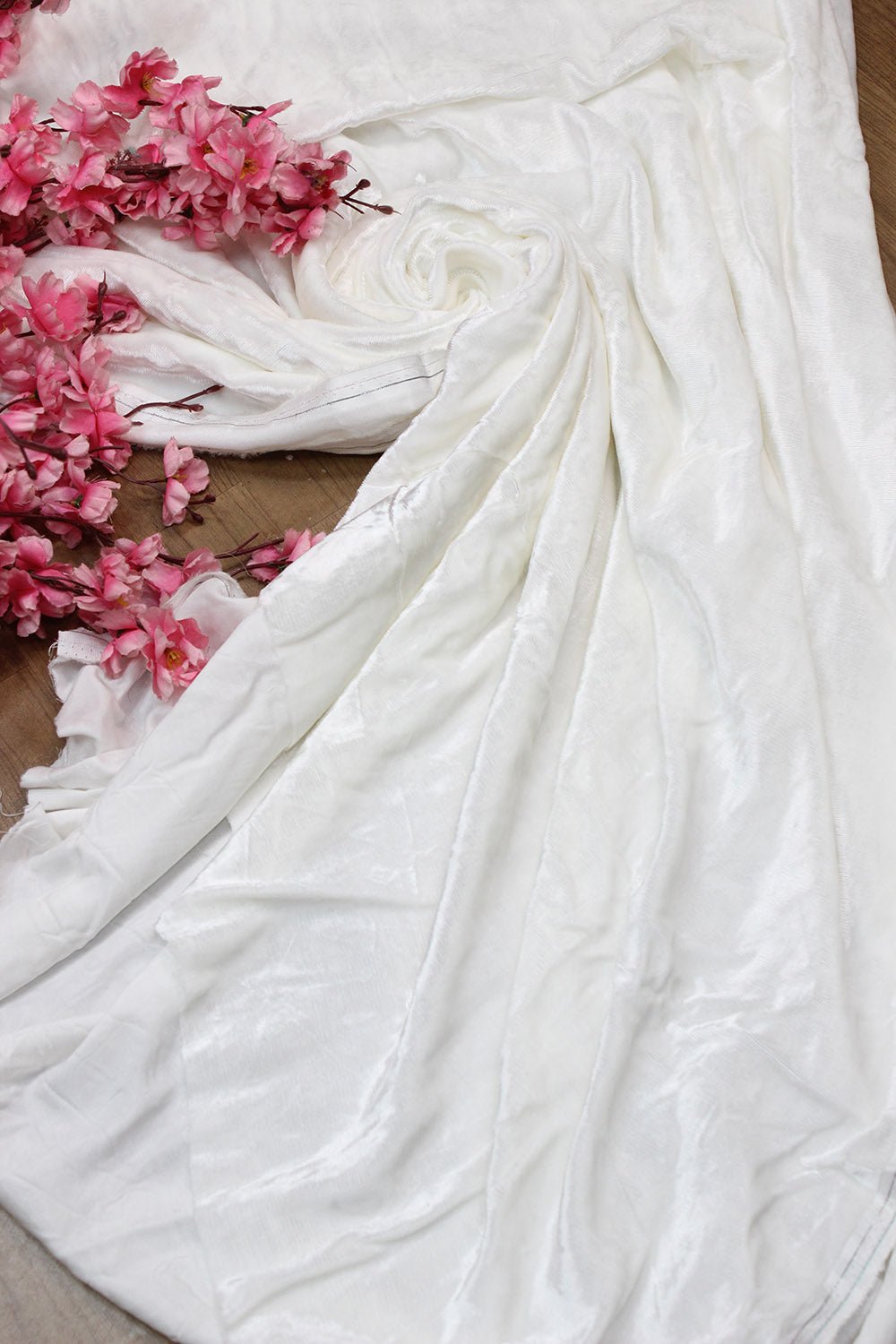 Dyeable Plain Velvet Fabric (1 Mtr ) - Luxurion World