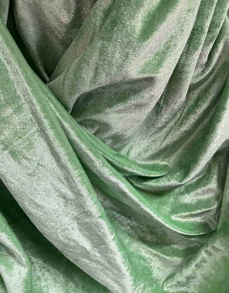 Green Trendy Velvet Fabric ( 1 Mtr ) - Luxurion World