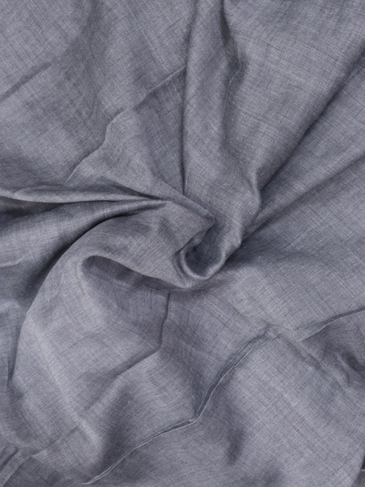 Grey Bengal Cotton Polka Dots Saree - Luxurion World