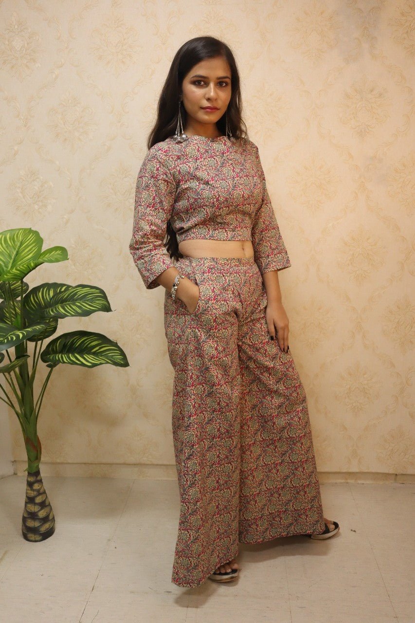 Multicolor Block Printed Pure Cotton Dress - Luxurion World