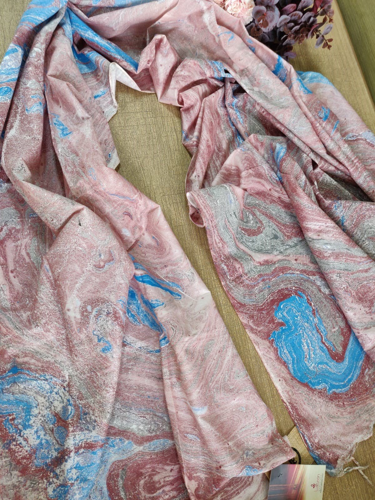 Multicolor Digital Printed Linen Cotton Dupatta - Luxurion World