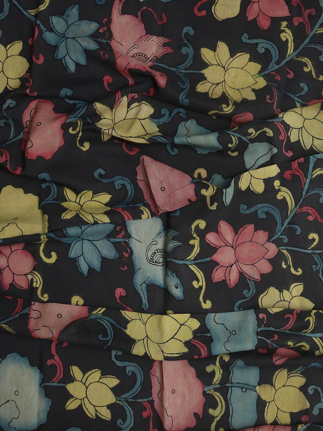 Stylish Multicolor Kalamkari Silk Dupatta for a Vibrant Look - Luxurion World