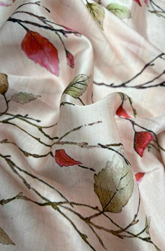 Pastel Digital Printed Linen Fabric ( 1 Mtr ) - Luxurion World