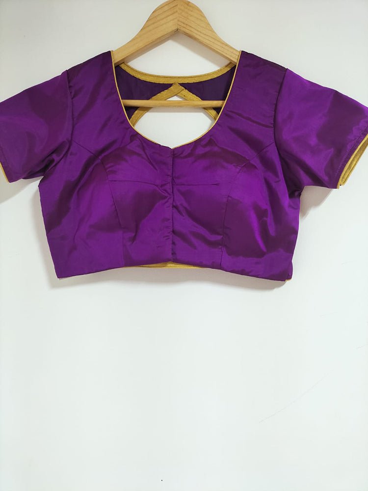 Pastel Handloom Bhagalpur Moonga Silk Plain Saree With Hand Painted Pure Silk Stitched Floral Design Blouse - Luxurion World