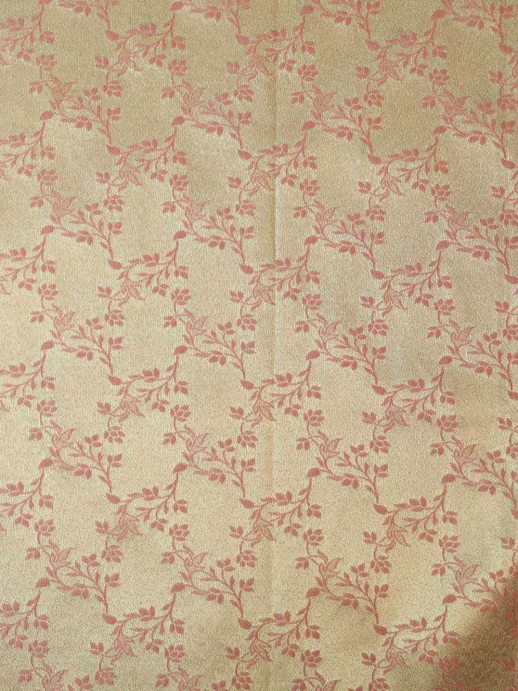 Pink Banarasi Reversible Tissue Silk Fabric ( 1Mtr ) - Luxurion World