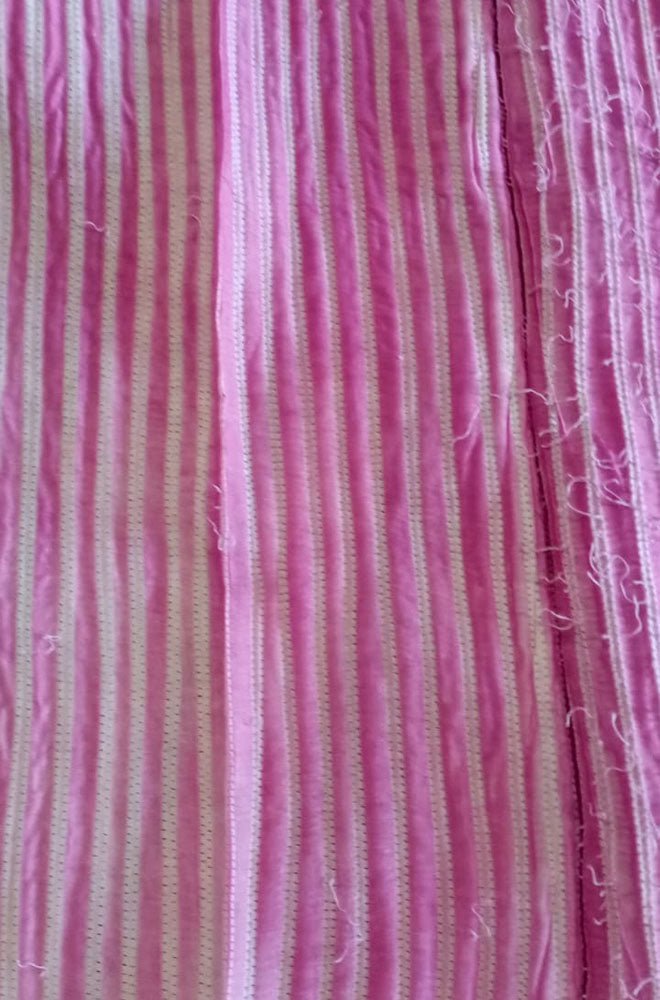 Pink Shibori Cotton Silk Fabric ( 2.5 Mtrs ) - Luxurion World