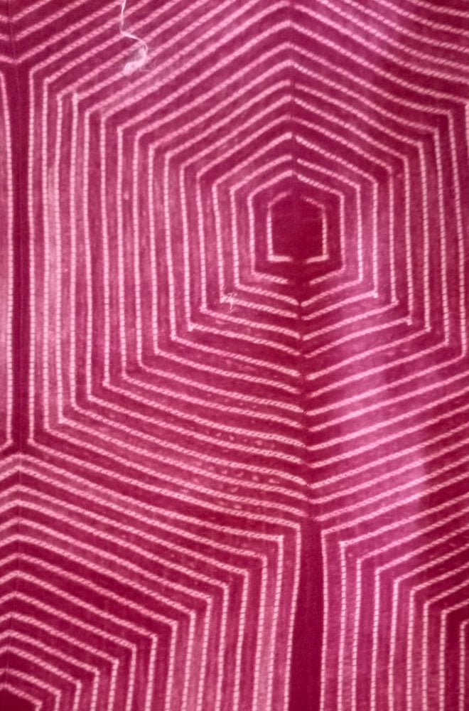 Pink Shibori Cotton Silk Fabric ( 2.5 Mtrs ) - Luxurion World