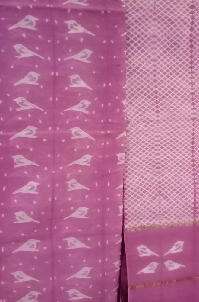 Pink Shibori Cotton Silk Two Piece Unstitched Suit Set - Luxurion World