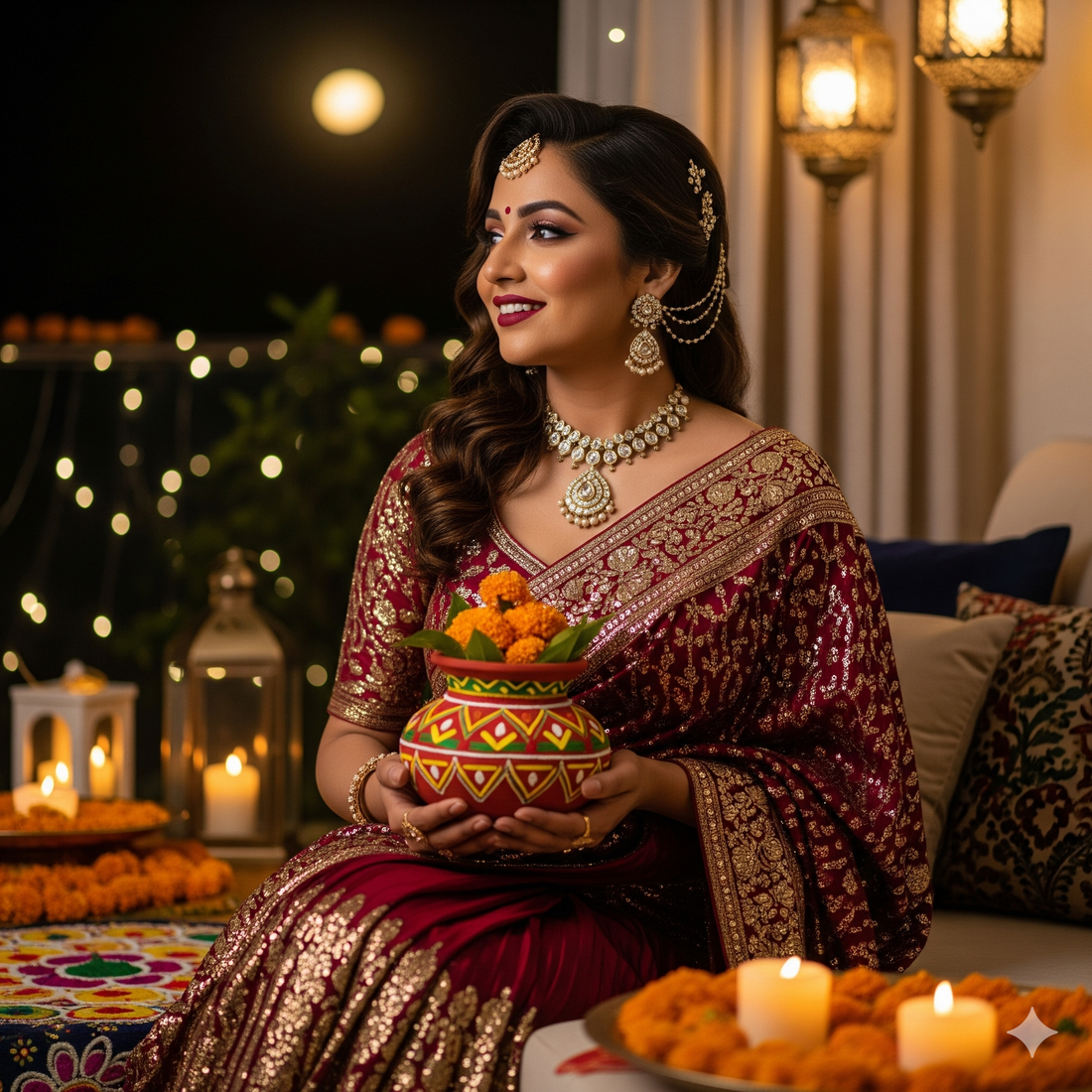 Modern Saree Trends for a Glamorous Karwachauth Look