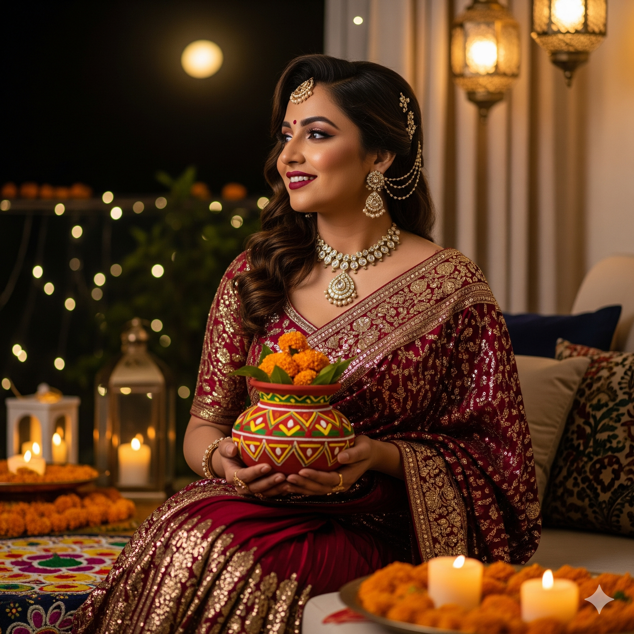 Modern Saree Trends for a Glamorous Karwachauth Look