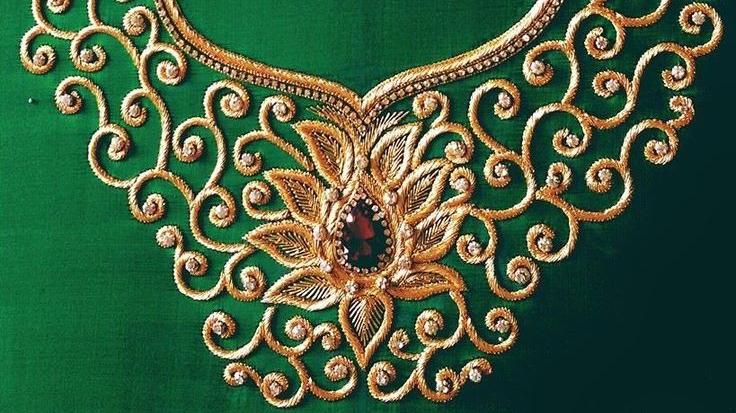 Aari work, the most intricate threadwork. - Luxurionworld