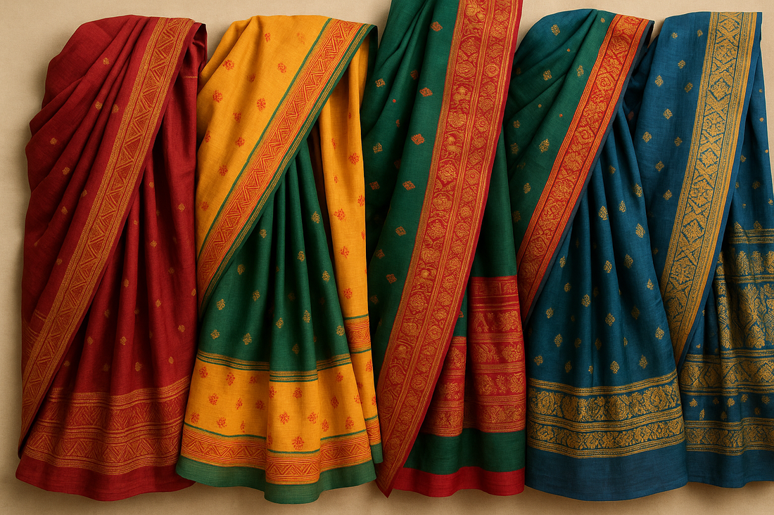 Stunning Red Bengal Cotton Saree for Traditional Look