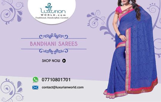 My Bandhani Saree: Beautiful Art of Tie & Dye - Luxurionworld