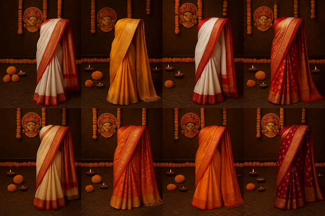 Top 7 Bengal Saree Styles to Wear This Durga Puja