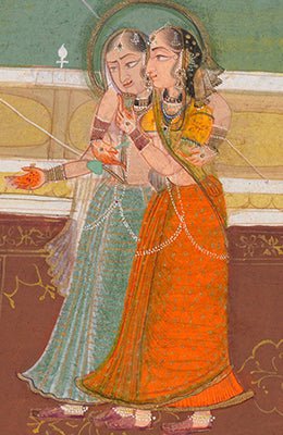 Traditional hand block print on saree - Luxurionworld
