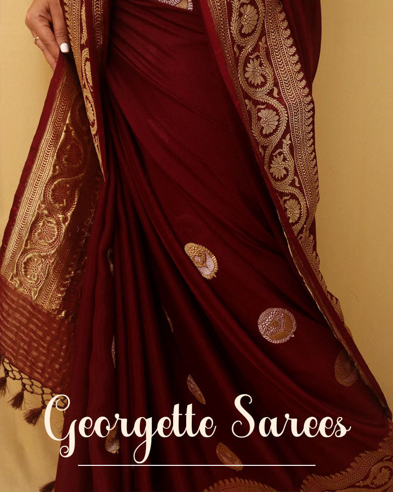 Georgette Saree - luxurionworld