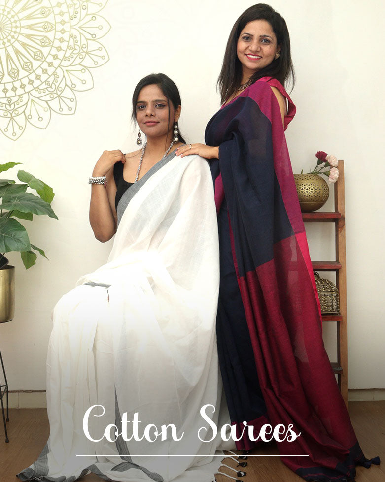 cotton saree - luxurionworld
