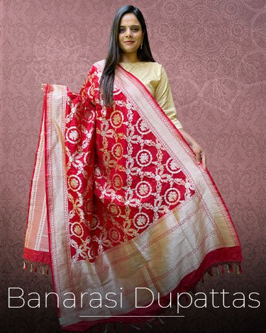 Hand Painted Dupatta - Luxurionworld