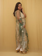Green Trendy Net Gota Work Dupatta - Luxurion World