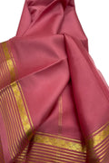 Pretty in Pink: Mysore Silk Handloom Saree - Luxurion World