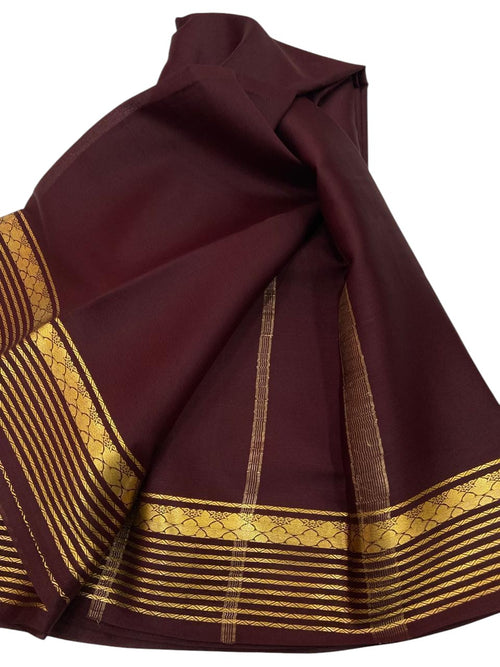 Elegant Maroon Silk Handloom Saree - Luxurion World