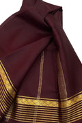 Elegant Maroon Silk Handloom Saree - Luxurion World