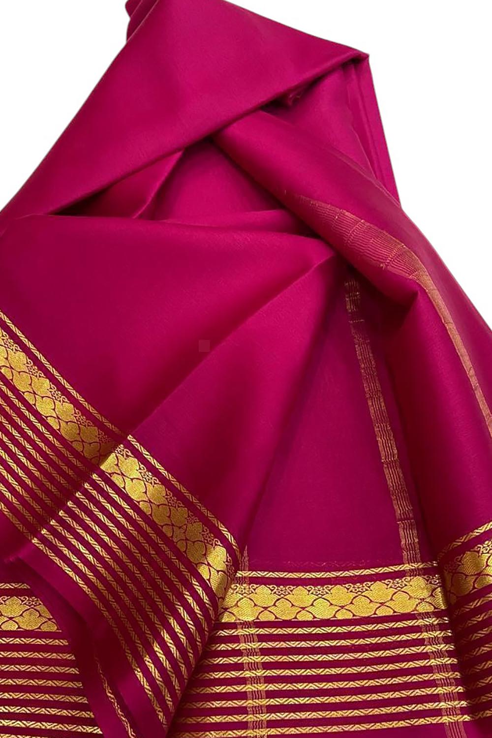 Soft Pink Silk Handloom Saree - Elegant and Pure - Luxurion World