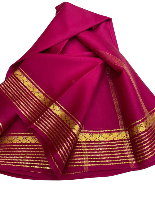 Soft Pink Silk Handloom Saree - Elegant and Pure - Luxurion World