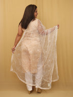 Dyeable Trendy Net Sequins Work Dupatta - Luxurion World
