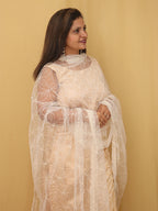Dyeable Trendy Net Sequins Work Dupatta - Luxurion World