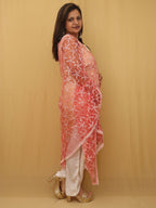 Pink Trendy Net Sequins Work Dupatta - Luxurion World