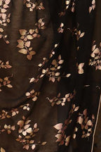 Black Trendy Georgette Foil Printed Dupatta - Luxurion World