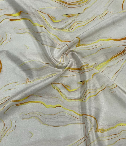 Multicolor Modal Satin Silk Fabric (1 Mtr) - Luxurion World