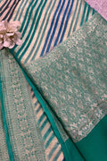 Multicolor Banarasi Handloom Pure Chiffon Georgette Dupatta