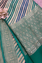 Multicolor Banarasi Handloom Pure Chiffon Georgette Dupatta