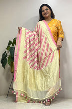 Multicolor Banarasi Handloom Pure Chiffon Georgette Dupatta