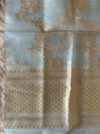 Dyeable Banarasi Handloom Pure Kora Organza Jangla Dupatta - Luxurion World