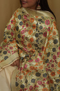 Exquisite Pastel Banarasi Kimkhwab Design Silk Dupatta - Elegant and Luxurious - Luxurion World