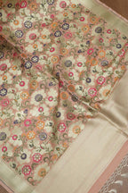Pink Banarasi Kimkhwab Design Silk Dupatta - Elegant and Luxurious - Luxurion World