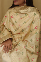 Pastel Banarasi Silk Dupatta: Elegant & Luxurious - Luxurion World