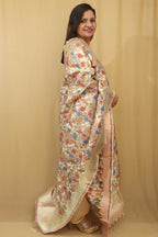 Pink Banarasi Kimkhwab Design Silk Dupatta - Elegant and Luxurious - Luxurion World