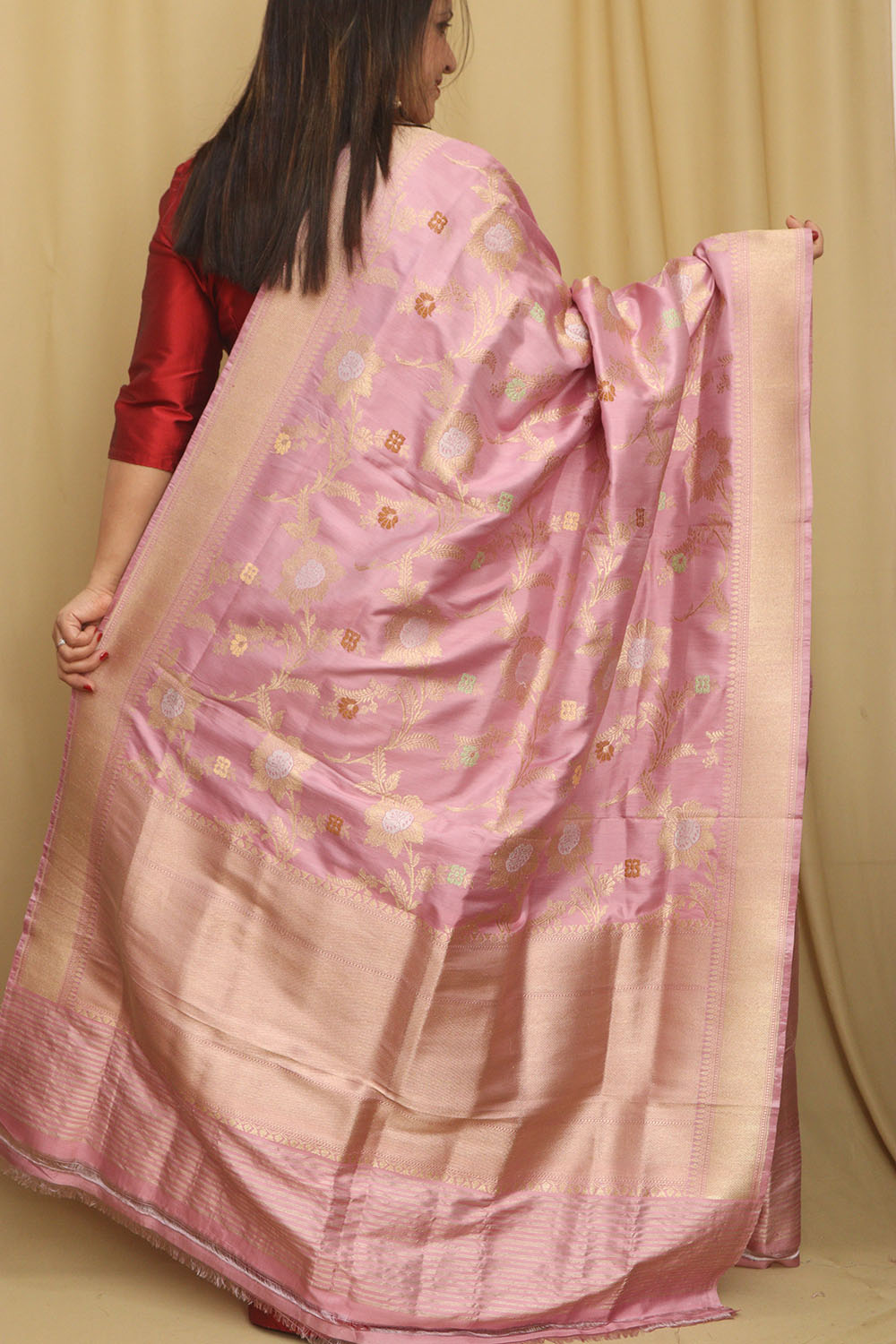 Exquisite Purple Handloom Banarasi Silk Sona Roopa Dupatta - Luxurion World- Crafted Heirlooms