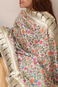Dyeable Handloom Banarasi Pure Moonga Silk Flower Design Dupatta - Luxurion World