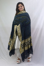 Stunning Blue Bandhani Georgette Dupatta for Elegant Attire - Luxurion World