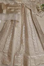 Stunning Dyeable Banarasi Organza Silk Unstitched Lehenga Set - Luxurion World
